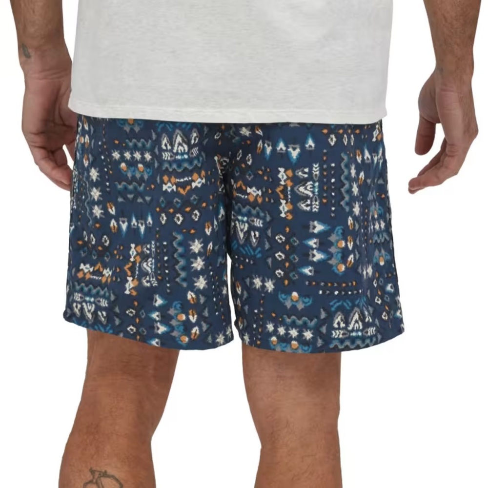 Patagonia Blue Patterned Athletic Shorts